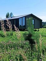 Chalet with Terrace с видом на лес или озеро двуспальная кровать, Глэмпинг Ива СПА, село Новое Павшино