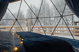 Четырёхместные апартаменты c 1 комнатой с красивым видом из окна, Глэмпинг Геоточка, Нарьян-Мар