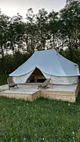 Шатер Plus Comfort с красивым видом из окна, Глэмпинг Медовые холмы, Кисловодск