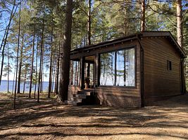 Семейный коттедж с красивым видом из окна, Глэмпинг Мыс, Сокольское