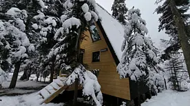 Семейный коттедж с балконом, Глэмпинг Монте Виера парк Архыз, Архыз
