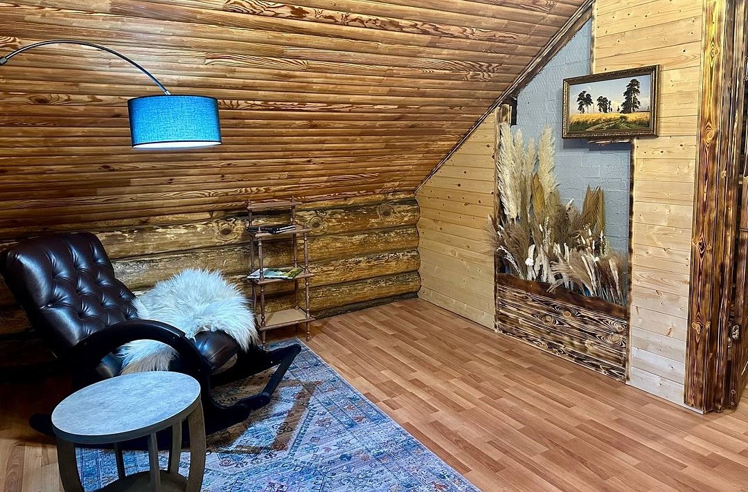 Дом 6-местный 3-комнатный (с камином)