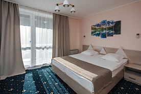 Двухместный номер Standard с балконом и с видом на реку двуспальная кровать, Курорт Марьин Остров, Чемал