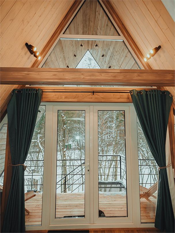 А-фрейм 2-местный 2-комнатный (Дом в лесу)