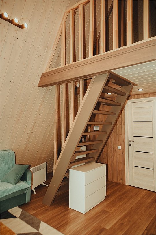 А-фрейм 2-местный 2-комнатный (Дом в лесу)