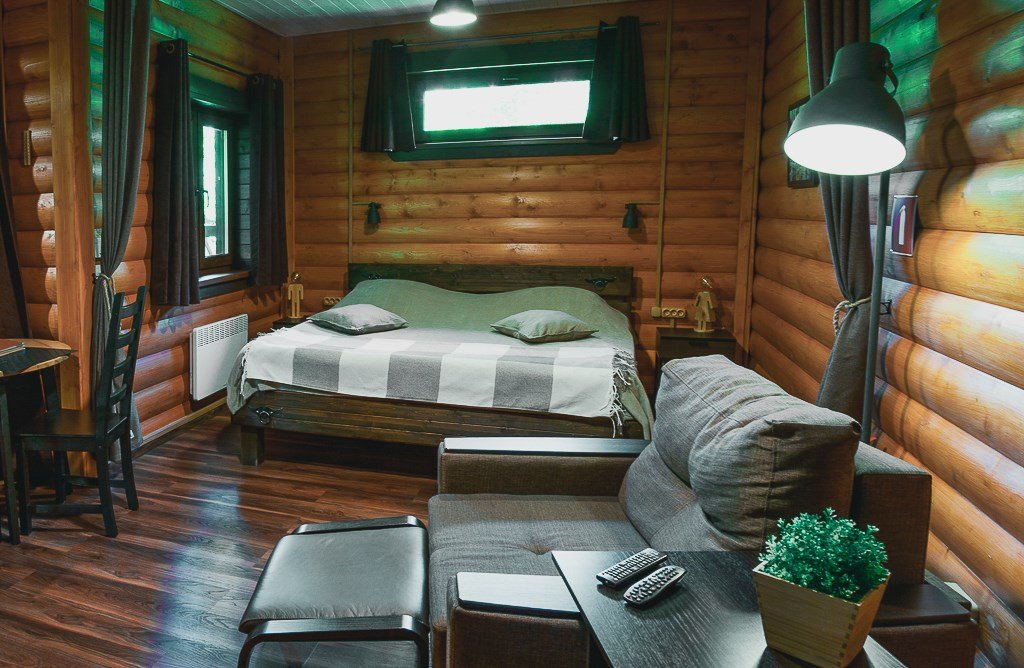 Дом 2-местный 1-комнатный (с ванной и террасой)