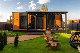 Коттедж с двумя спальнями и купелью, База отдыха Opushka House Новожилово, Сосново