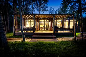 VIP Коттедж Семейный с 1 спальней и купелью, База отдыха Opushka House Новожилово, Сосново