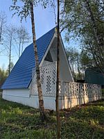 Белоснежный А-фрейм, База отдыха Тишь да Лес, Заокский район