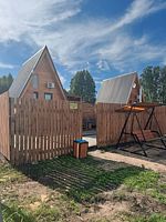 Дом A-frame Номера домов: №1, №2, База отдыха Малибу, деревня Большое Таскино