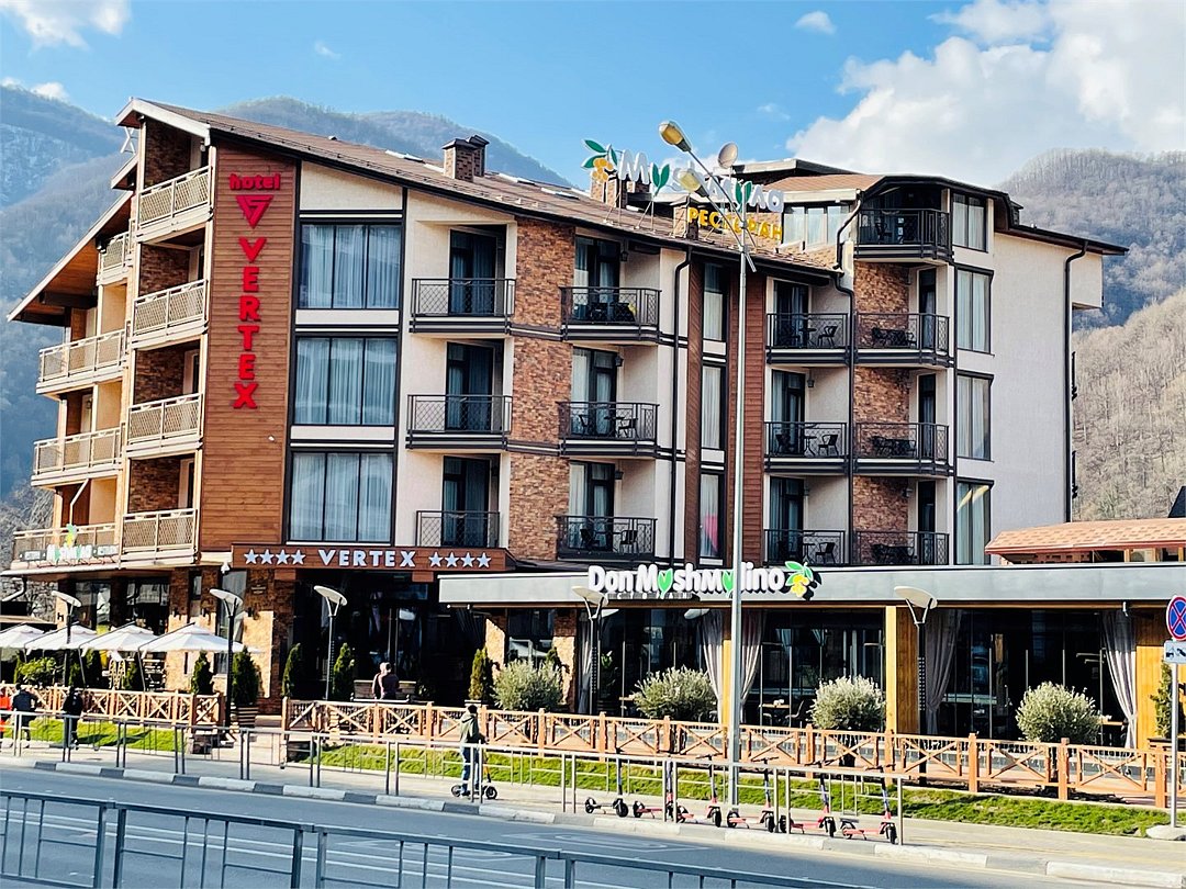 Vertex Spa hotel, Краснодарский край, Эстосадок село Монастырь Красная поляна Роза Хутор Медовеевка село Чвижепсе Газпром