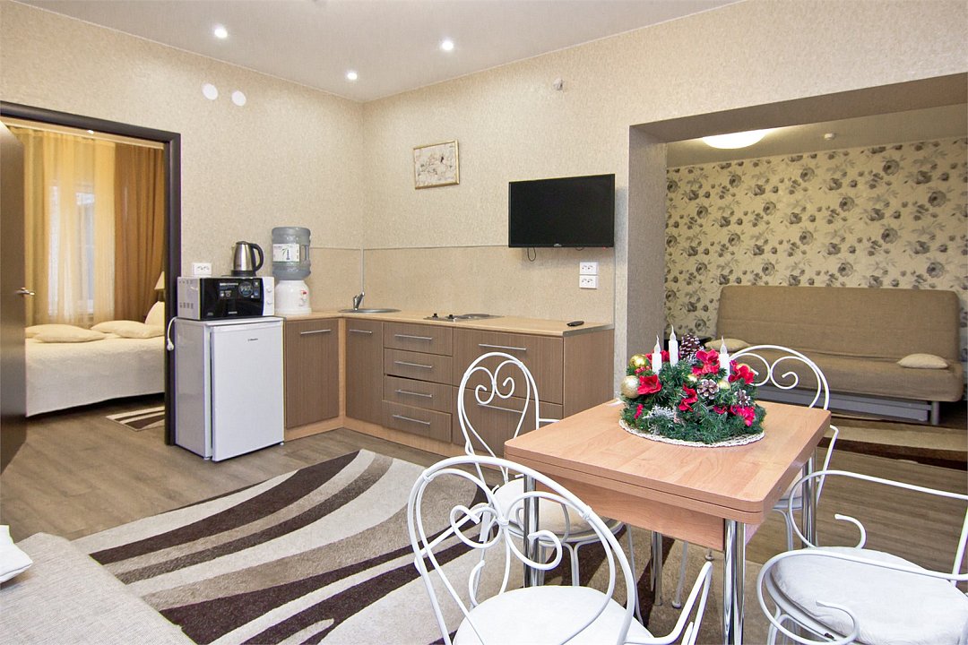 Апартаменты Мини 4-местный 3-комнатный (корпус №2)