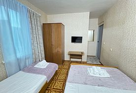 1-мест. (разм. в 3-мест.) эконом, Гостевой дом Алые Паруса, Адлер