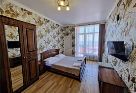 1-мест. (разм. в 2-мест.) делюкс с балк. (вид на море), новый корп., Гостевой дом Аида, Адлер