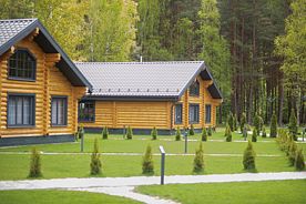 Двухместный коттедж с красивым видом из окна двуспальная кровать, Гостевой дом Лесной Дух, Ярославль