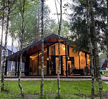 Дом 4-местный LATO-80 Sauna, Частный домик в соснах, деревня Красный Огорок