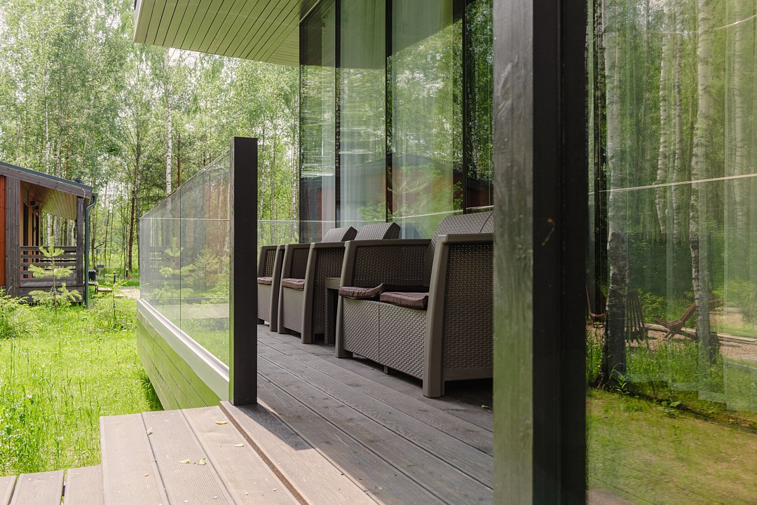 Дом 6-местный 4-комнаный (Glass box 85)