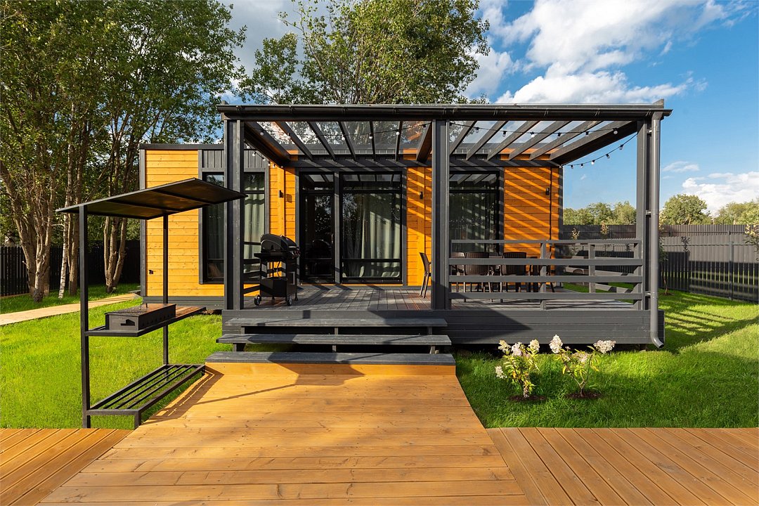 Коттедж 6-местный (с 2 спальнями, купелью и баней)