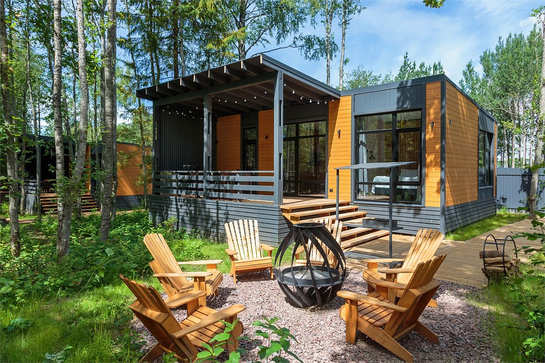 Коттедж Улучшенный 4-местный (с 2 спальнями и купелью)