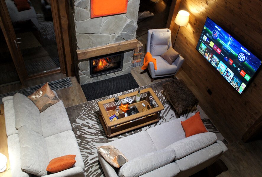 Шале 4-местный 3-комнатный (с камином и джакузи)