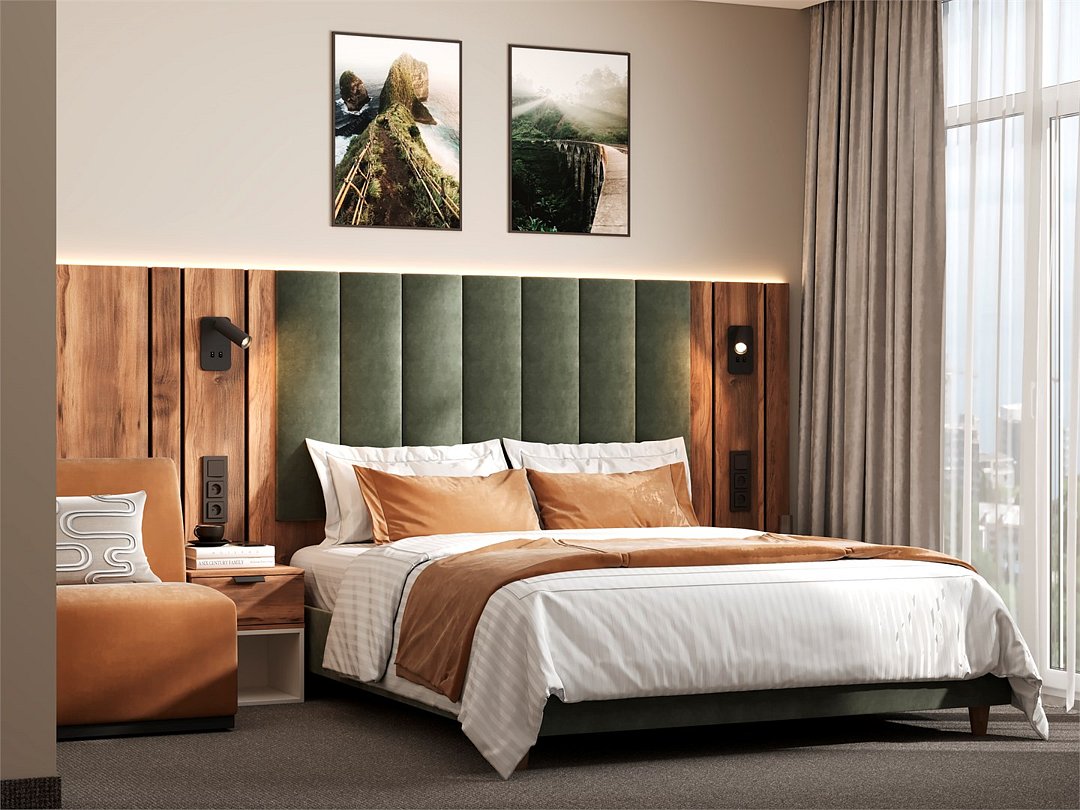 Deluxe 2-местный 1-комнатная