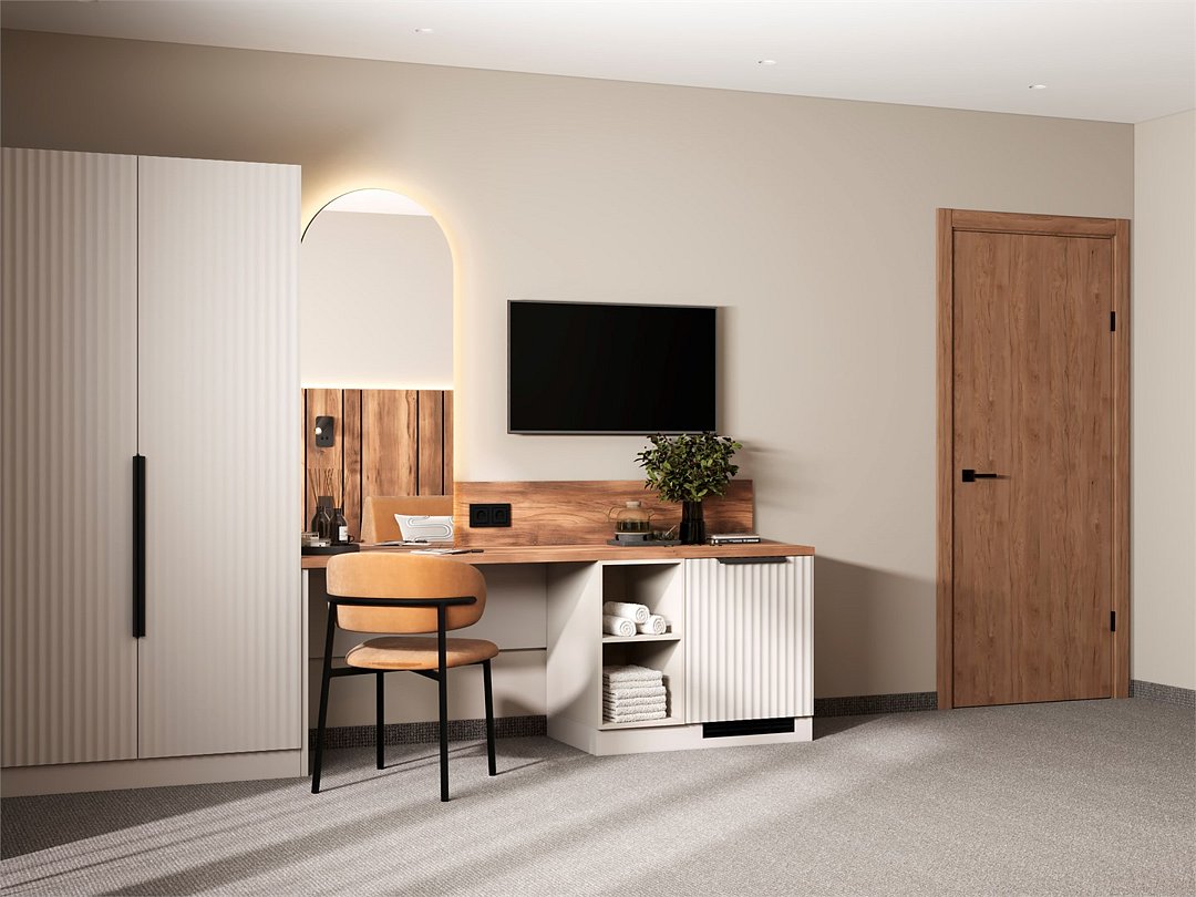 Deluxe 2-местный 1-комнатная