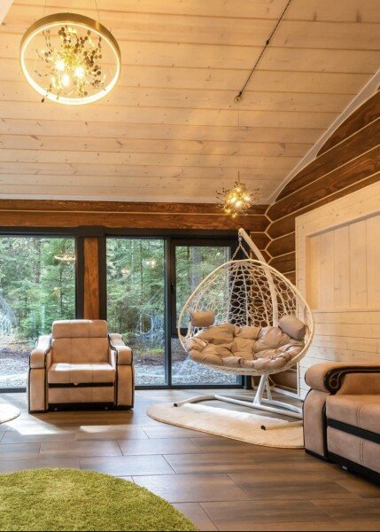 Дом 10-местный 3-комнатный Большой сруб (терраса)