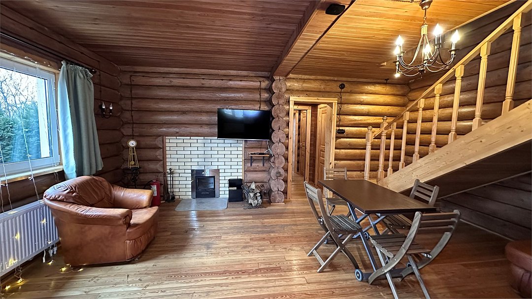 Коттедж 4-местный 4-комнатный (№1, с баней, камином и верандой)