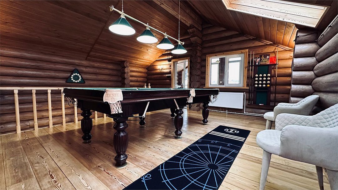 Коттедж 4-местный 4-комнатный (№1, с баней, камином и верандой)