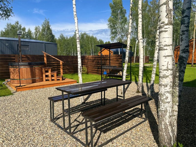 Дом 2-местный 1-комнатный (№1, с купелью)