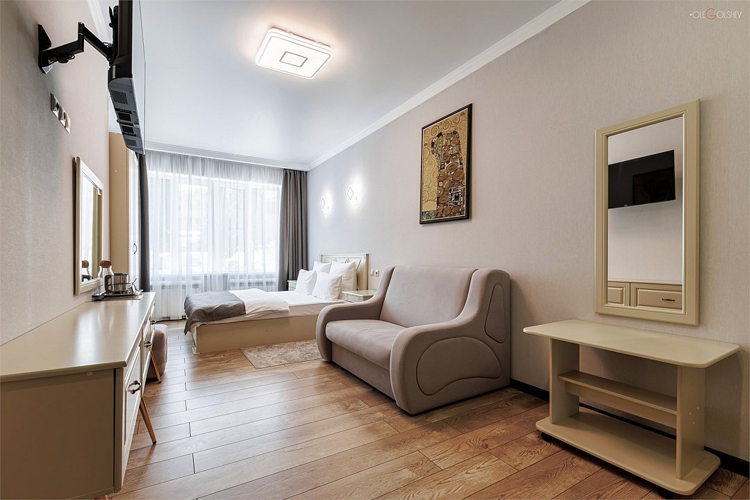 Полулюкс 2-местный 1-комнатный (с диваном, 2 этаж)