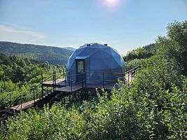 Сфера (геокупол) «Графитовая», Гостевой дом 11 Гор Алтая, Белокуриха