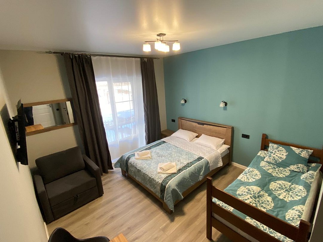 Стандартный 4-местный 1-комнатный