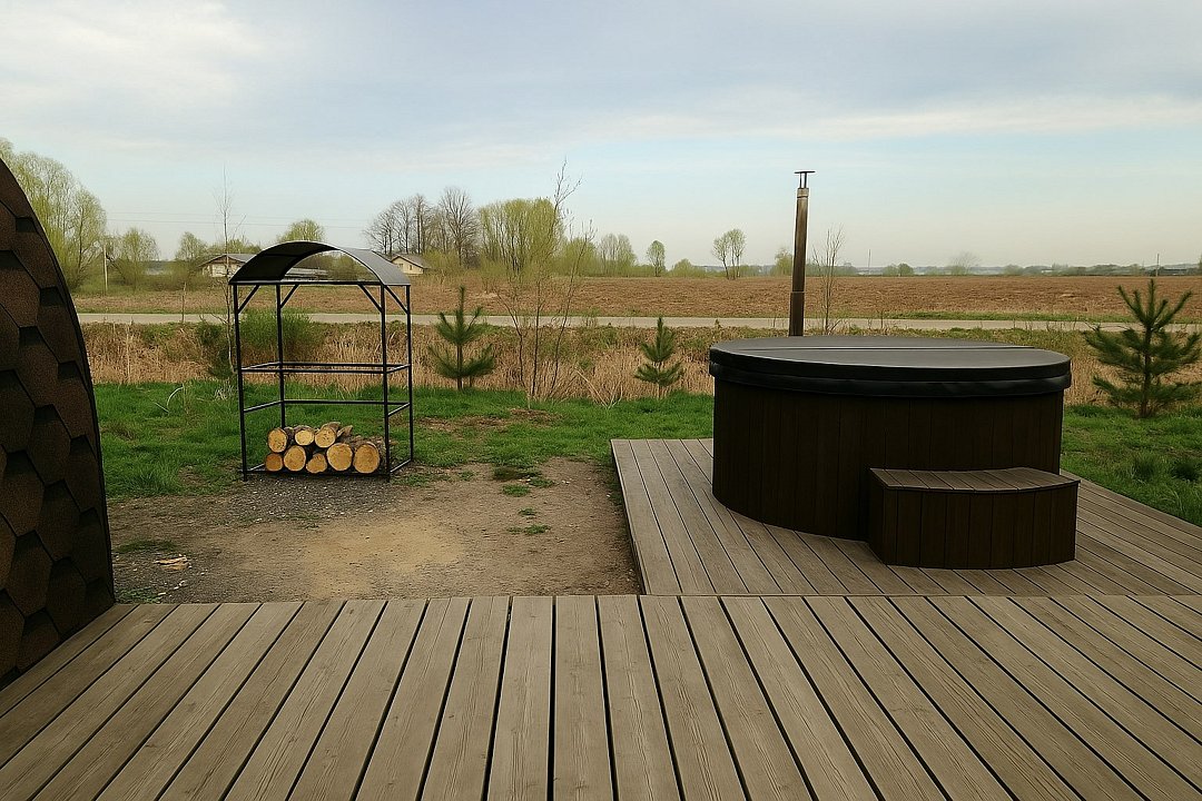 Бунгало 2-местный 1-комнатный (с баней и купелью)