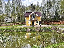 Дом Андросово серый, База отдыха Жили-Были, деревня Андросова