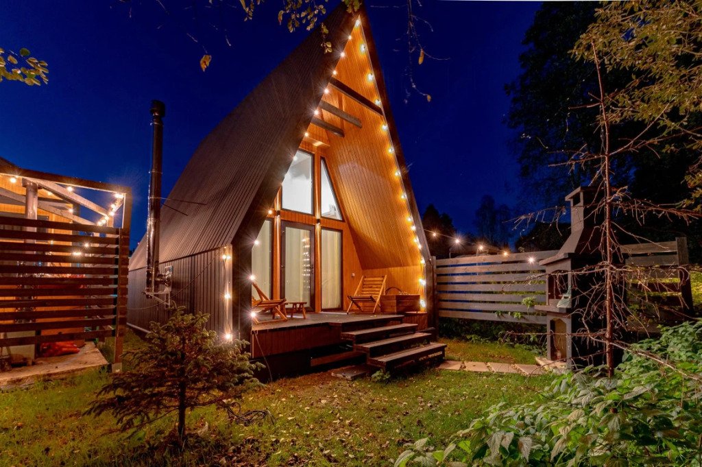 Частный Дом Афрейм с видом на лес №3, Анашкино (гп Кубинка), Московская область