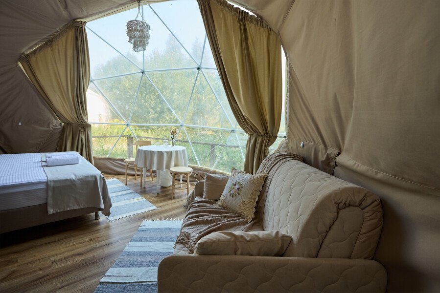 Сфера 2-местный 1-комнатный (стандартный с видом на озеро, сосны)