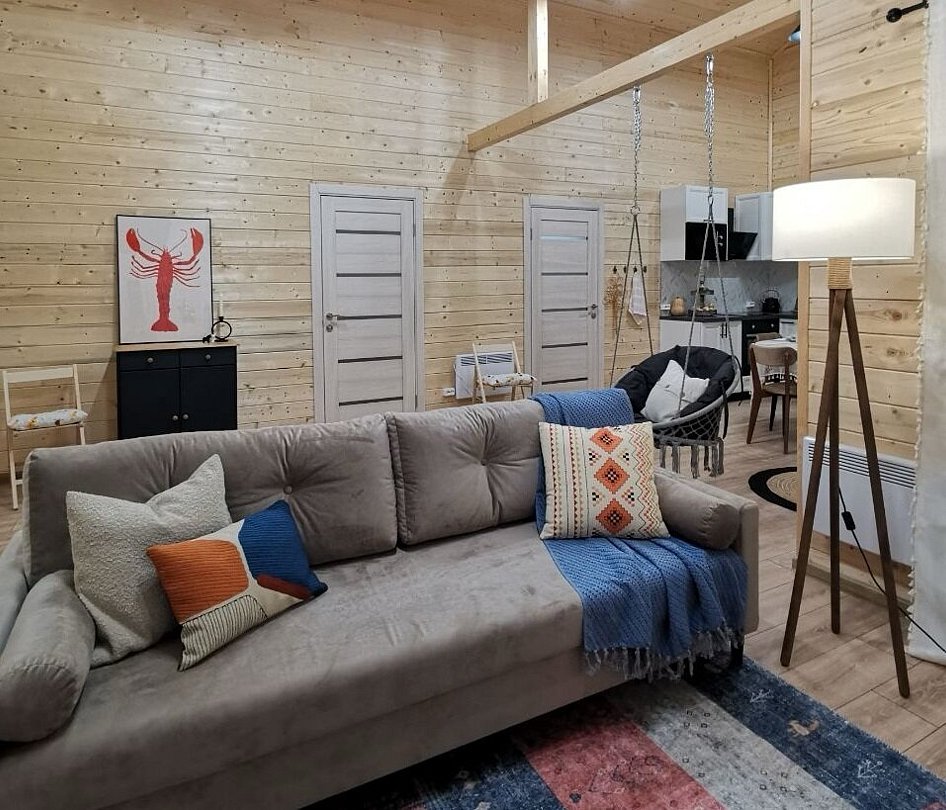 Коттедж 4-местный 2-комнатный (Загородный дом)