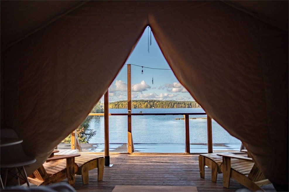 Тент-хаус Терраса 4-местный 2-комнатный (с двумя лоджами)