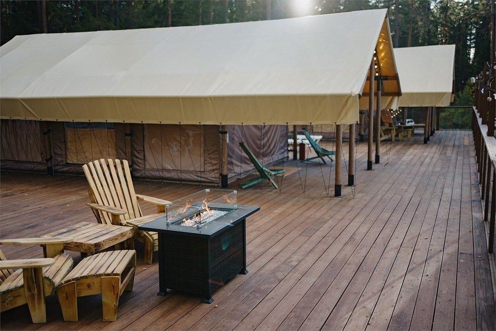 Тент-хаус Терраса 4-местный 2-комнатный (с двумя лоджами)