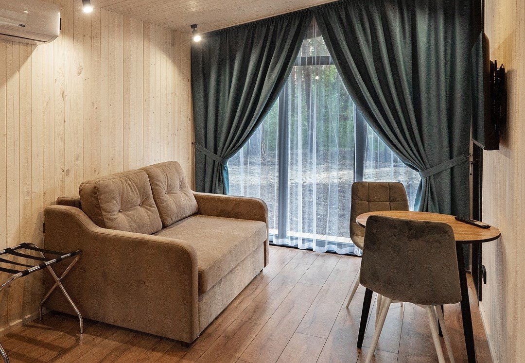 Домик Эко-дом 4-местный 2-комнатный №6-9 (Семейный квартал)