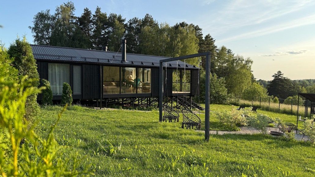 Дом Кедр Видовой с панорамной сауной и чаном Лес_Озеро_Дом, Московская область, Семеновское Ступинский район