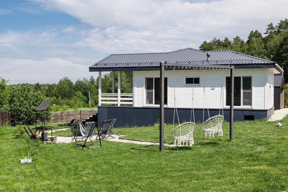 Видовой White с сауной и чаном Лес_Озеро_Дом, Московская область: фото 3