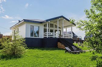 Дом Видовой White с сауной и чаном Лес_Озеро_Дом