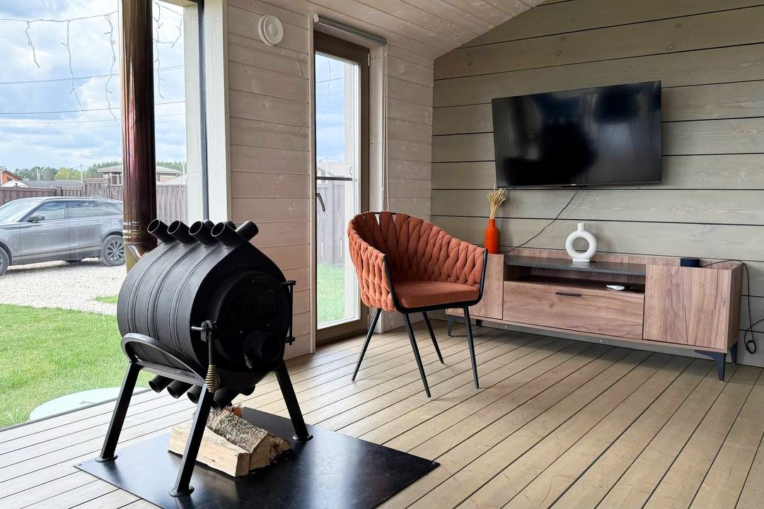 Дубльдом с камином Лес_Озеро_Дом, Московская область: фото 3