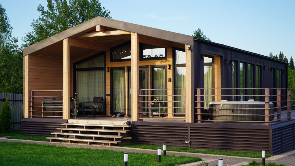 Частный дом Барнхаус Дом у озера деревня Сбоево, Дмитров, Московская область