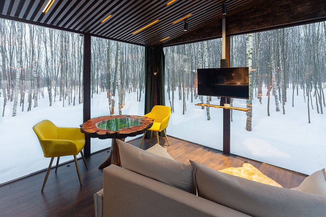 Дом 2-местнвй 1-комнатный (стеклянный)