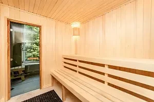 Сауна — Коттедж «Частный дом Шикарный дом в Апрелевке с бассейном и сауной», Наро-Фоминский