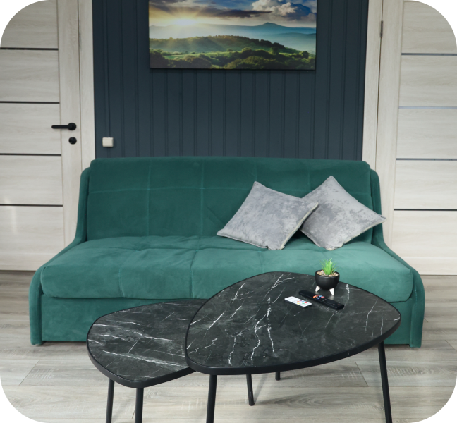 Коттедж 2-местный 2-комнатный (Мятный Лофт)