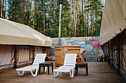 С двумя лоджами Терраса с видом на озеро, Глэмп-отель Терассы Вереск, Зеленогорск